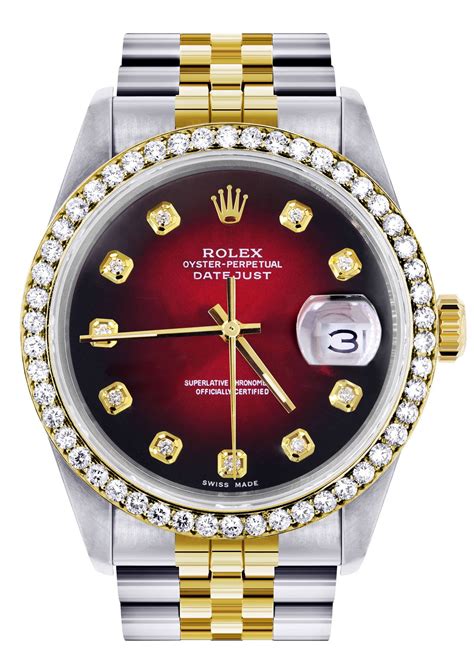 red roman number dial rolex|Rolex datejust 16233.